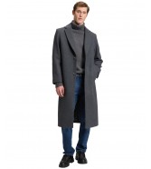 Płaszcz Lee LONG WOOL CAR COAT 112386303 Heather Grey