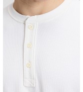Koszulka Lee LS HENLEY 112386341 Ecru