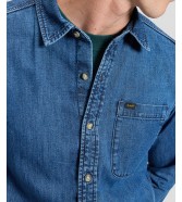 Koszula Lee LEESURE SHIRT 112386366 Silver Moon