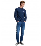Koszulka Lee LS PATCH LOGO TEE 112386434 Dress Blues