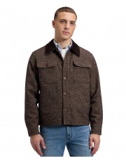 Koszula Lee CORD COLLAR MIX OVERSHIRT 112386619 Chocolate Torte