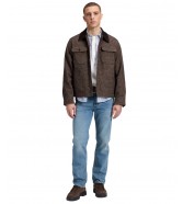 Koszula Lee CORD COLLAR MIX OVERSHIRT 112386619 Chocolate Torte