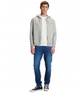 Bluza Lee ESS FULL ZIP HOODIE 112386626 Mid Grey Mele