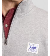 Bluza Lee WORKWEAR HALF ZIP HOODIE 112386630 Grey Mele
