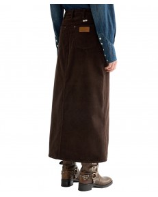 Spódnica Wrangler MAXI SKIRT 112386699 Chocolate Torte