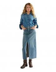 Spódnica Wrangler MAXI SKIRT 112386700 Worn Legacy