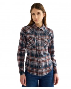 Koszula Wrangler WESTERN SHIRT 112386734 Dark Sapphire