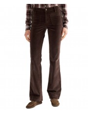 Spodnie Wrangler Flare 112386750 Chocolate Torte
