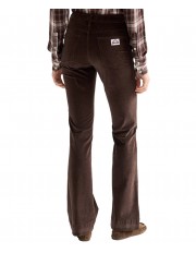 Spodnie Wrangler Flare 112386750 Chocolate Torte
