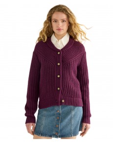 Sweter Wrangler WESTERN CARDIGAN 112386761 Patent Purple