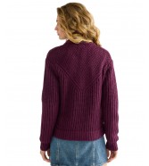 Sweter Wrangler WESTERN CARDIGAN 112386761 Patent Purple