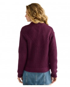 Sweter Wrangler WESTERN CARDIGAN 112386761 Patent Purple