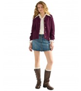 Sweter Wrangler WESTERN CARDIGAN 112386761 Patent Purple