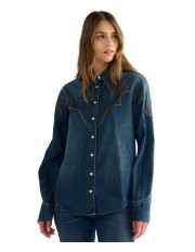 Koszula Wrangler WESTERN SHIRT 112386772 Saloon Shadow