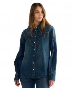 Koszula Wrangler WESTERN SHIRT 112386772 Saloon Shadow
