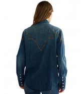 Koszula Wrangler WESTERN SHIRT 112386772 Saloon Shadow