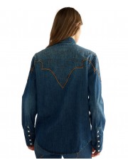 Koszula Wrangler WESTERN SHIRT 112386772 Saloon Shadow