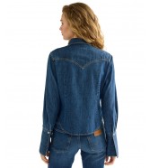 Koszula Wrangler BELL WESTERN SHIRT 112386775 Midnight Wash