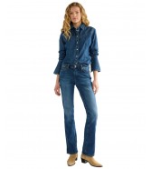 Koszula Wrangler BELL WESTERN SHIRT 112386775 Midnight Wash