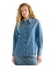 Koszula Wrangler DRAMA COLLAR SHIRT 112386777 Classic Fade