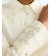 Koszula Wrangler BELL WESTERN SHIRT 112386779 Egret