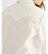 Koszula Wrangler DRAMA COLLAR SHIRT 112386780 Egret