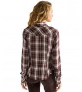 Koszula Wrangler WESTERN SHIRT 112386787 Chocolate Torte