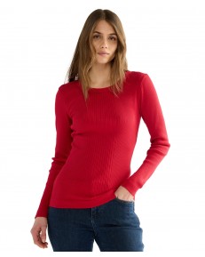 Koszulka Wrangler VARIEGATED CREW 112386795 Chili Pepper
