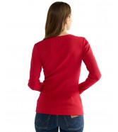 Koszulka Wrangler VARIEGATED CREW 112386795 Chili Pepper