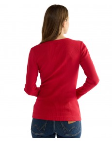 Koszulka Wrangler VARIEGATED CREW 112386795 Chili Pepper