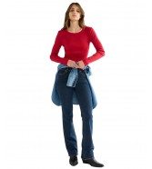 Koszulka Wrangler VARIEGATED CREW 112386795 Chili Pepper