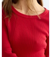 Koszulka Wrangler VARIEGATED CREW 112386795 Chili Pepper