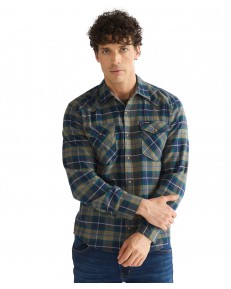 Koszula Wrangler WESTERN SHIRT 112386814 Dusty Olive