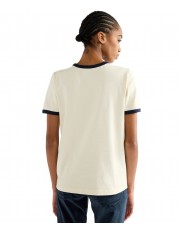 T-shirt Wrangler RINGER TEE 112386833 Antique White