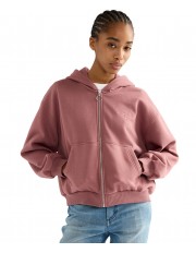 Bluza Wrangler OVERSIZED ZIP UP 112386836 Rose Brown