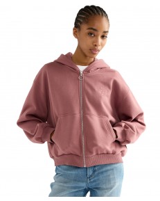 Bluza Wrangler OVERSIZED ZIP UP 112386836 Rose Brown