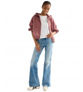 Bluza Wrangler OVERSIZED ZIP UP 112386836 Rose Brown