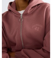 Bluza Wrangler OVERSIZED ZIP UP 112386836 Rose Brown