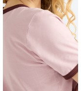 T-shirt Wrangler RINGER TEE 112386841 Keepsake Lilac