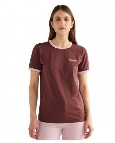 T-shirt Wrangler RINGER TEE 112386842 Dahlia