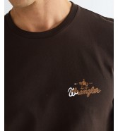T-shirt Wrangler SMALL GRAPHIC TEE 112386869 Chocolate Torte