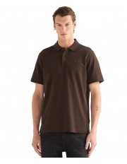 Koszulka Wrangler POLO SHIRT 112386871 Chocolate Torte