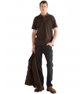 Koszulka Wrangler POLO SHIRT 112386871 Chocolate Torte