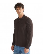 Koszulka Wrangler LS POLO SHIRT 112386872 Chocolate Torte