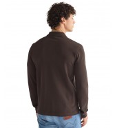 Koszulka Wrangler LS POLO SHIRT 112386872 Chocolate Torte