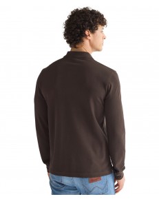 Koszulka Wrangler LS POLO SHIRT 112386872 Chocolate Torte