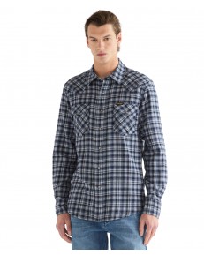 Koszula Wrangler WESTERN SHIRT 112386900 Deep Blue