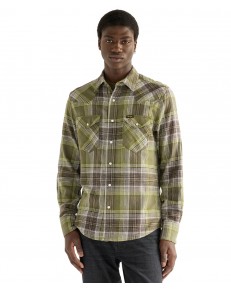 Koszula Wrangler WESTERN SHIRT 112386904 Pesto