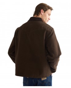 Kurtka Wrangler UTILITY JACKET 112386964 Chocolate Torte
