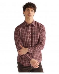 Koszula Wrangler 1 PKT SHIRT 112386968 Bitter Chocolate